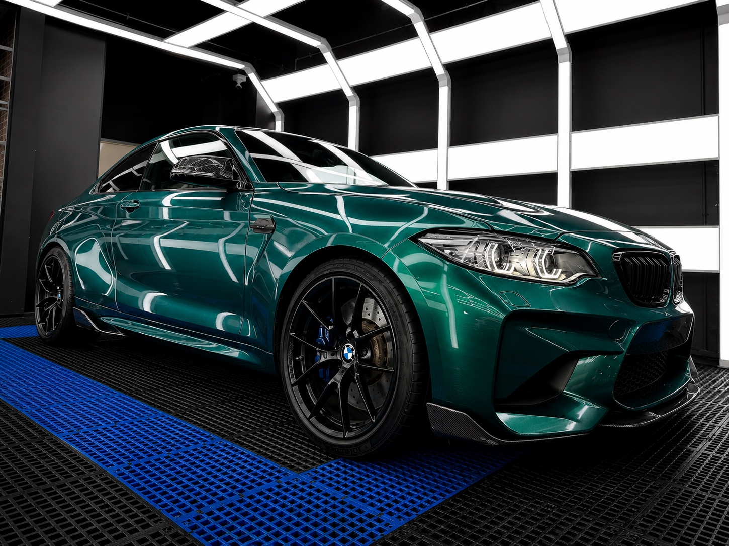 Green BMW coupe after care by Pure