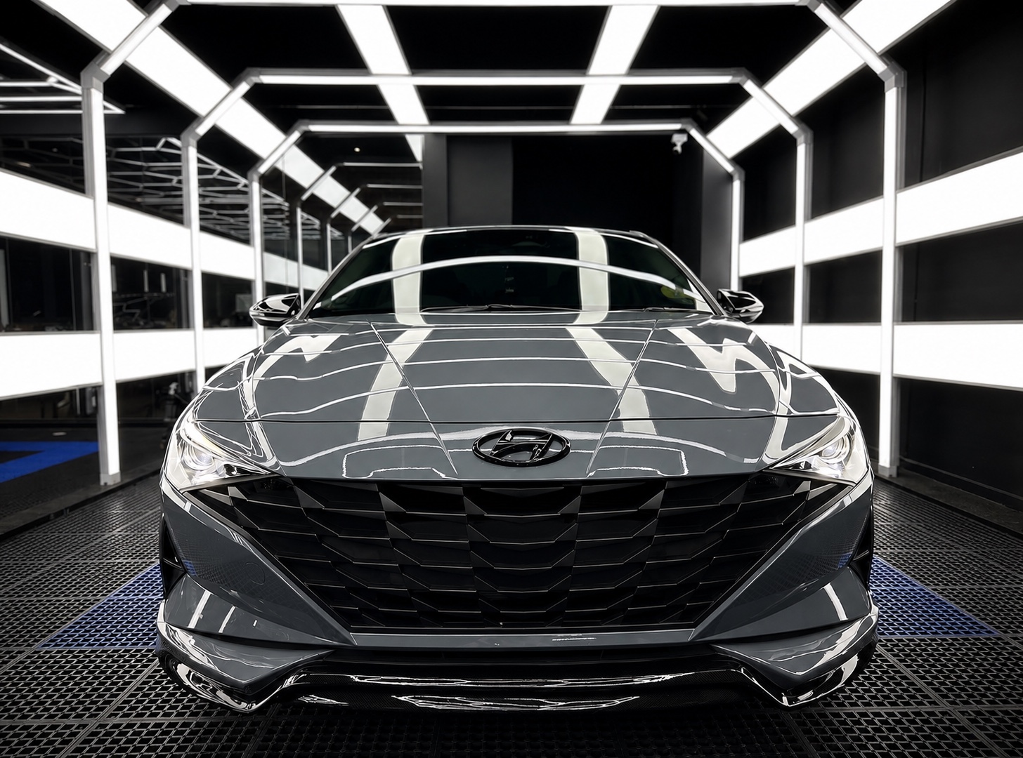 Grey Hyundai sedan after care by Pure